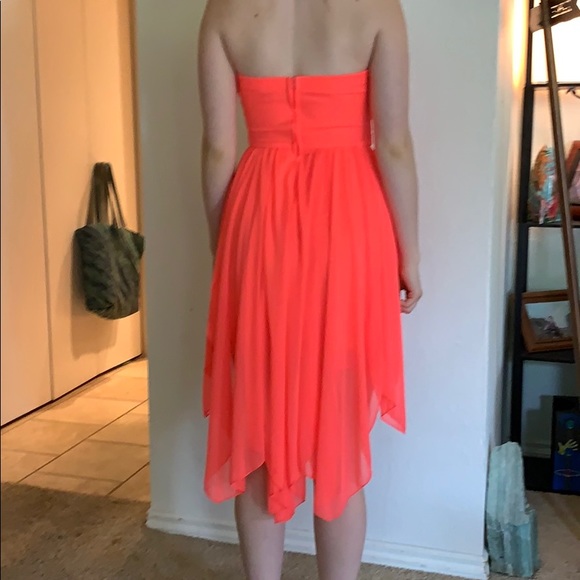 My Michelle strapless pink high-low dress - Picture 5 of 6